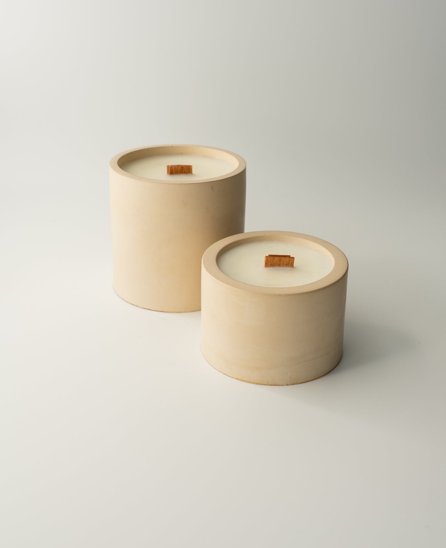 Pack Duo Bougies en pots & Plateau décoratif