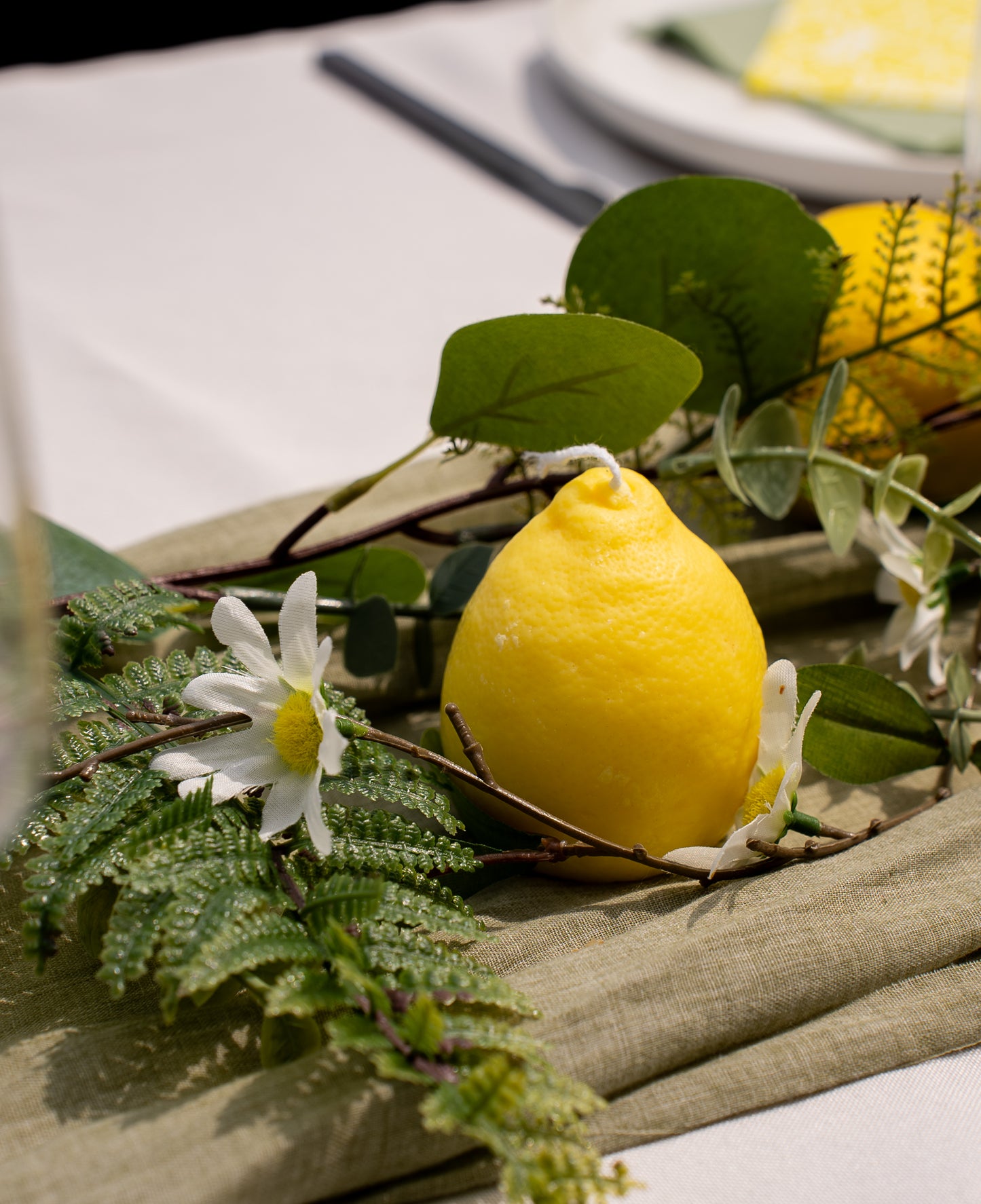Bougies Trio Citron – Format réaliste