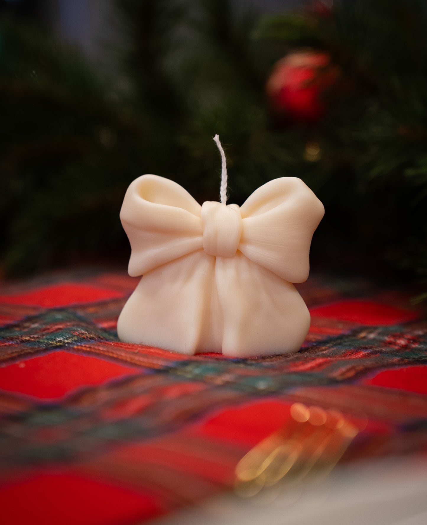 Bougie Nœud de Noël