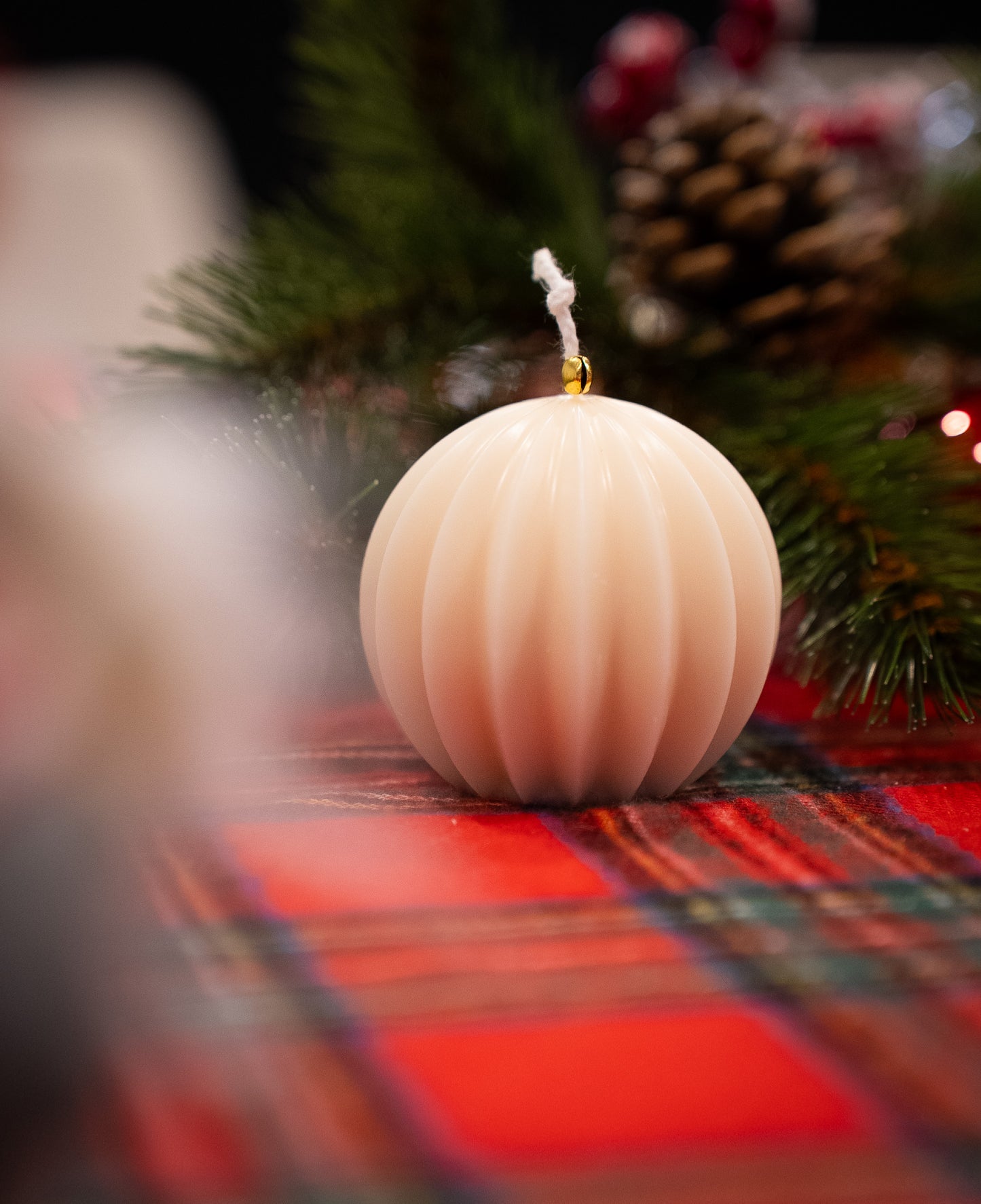 Bougie Boule de Noël