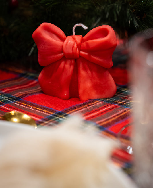 Bougie Nœud de Noël