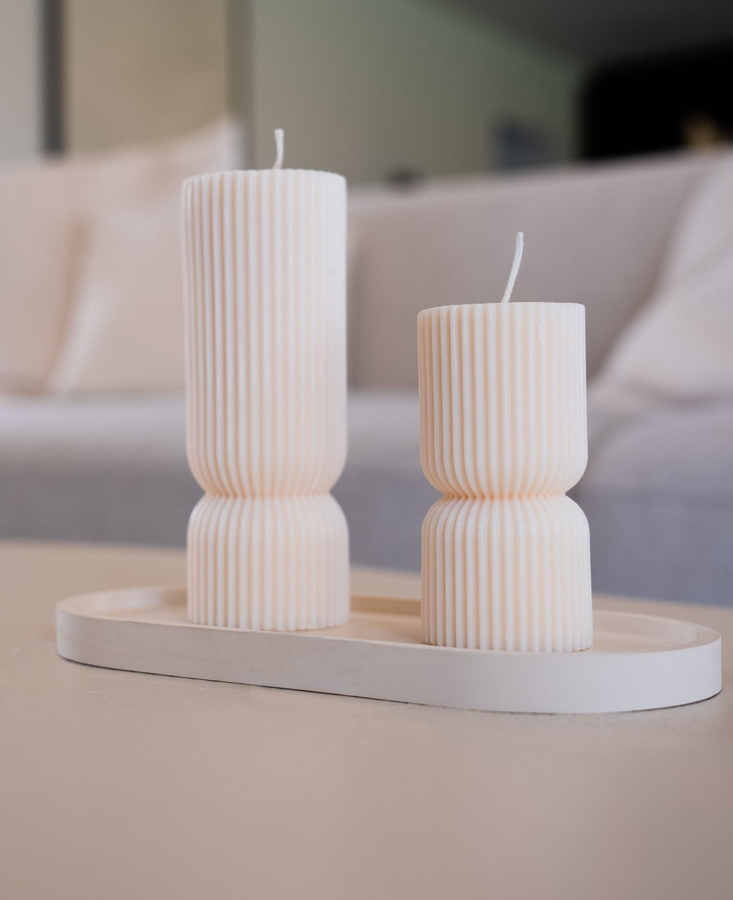 Plateau décoratif ovale