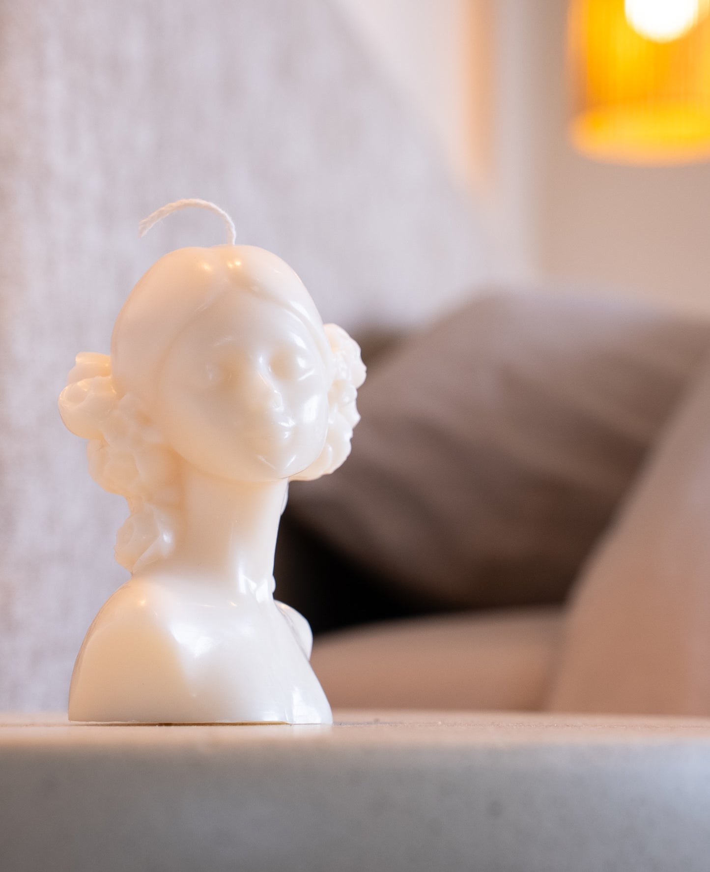 Bougie Femme Fleurie